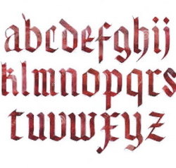 Un esempio di scrittura gotica 