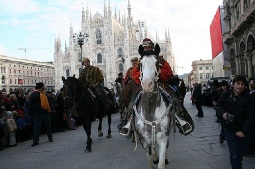 Il corteo dei Re Magi a Milano 