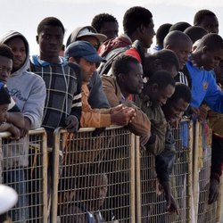 Alcuni profughi nigeriani 