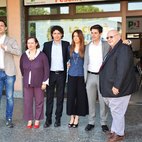 Da sinistra: Carlo Frioli, Donatella Lanati, Luza Zambon, Martina Radici, Davide Cinquanta e Marco Galeone