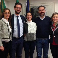 Vito Bellomo e Fabio Raimondo con Veronica Cella, Silvia Ruggiero e Ilaria Morosini 
