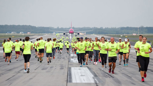 Una edizione della Airport Running all' areoporto di Budapest 