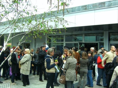 Un momento dell'inaugurazione dell'ex Artea, nel 2010 