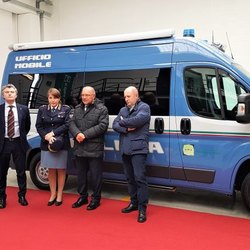 Il nuovo ufficio mobile per la polizia Stradale donato da BreBeMi 
