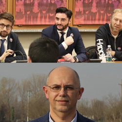 I consiglieri di Oxm Dalla Bella, Gola, Regali (in alto) e Ponzini (in basso), capogruppo di Realizziamo il Cambiamento 