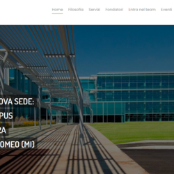 L'home page del sito di Progetto Sim Spa 