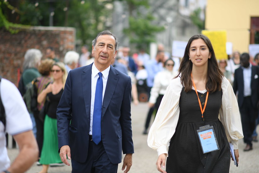 Il sindaco Beppe Sala e l'assessore Gaia Romani 