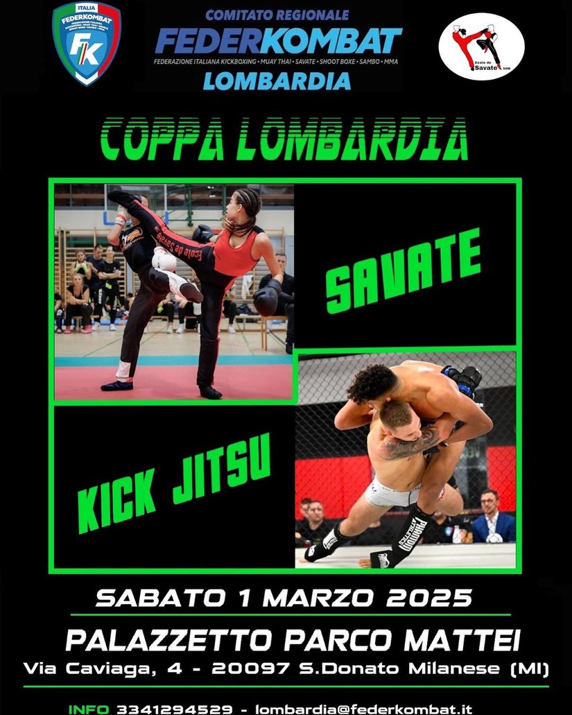 Coppa Lombardia 2025 di Savate Assalto e Kick Jitsu