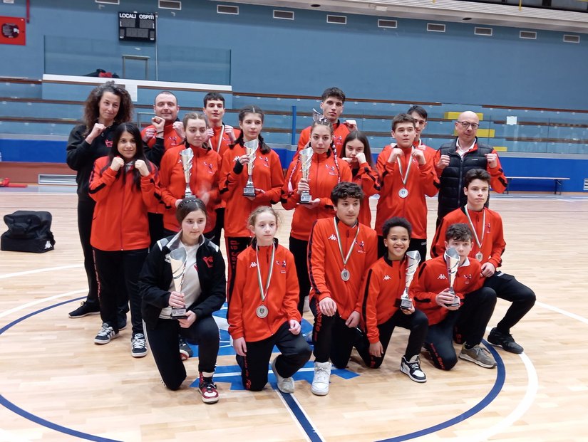 Il Team dell' Ecole de Savate SDM guidato da Fabio Russo