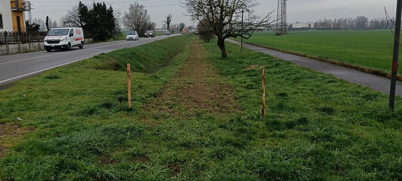 Via Venticinque Aprile da Bettola a Mezzate