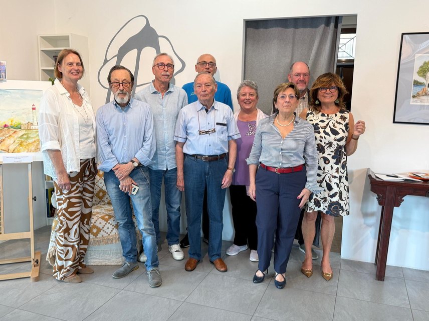 Gli allievi con Maestro 