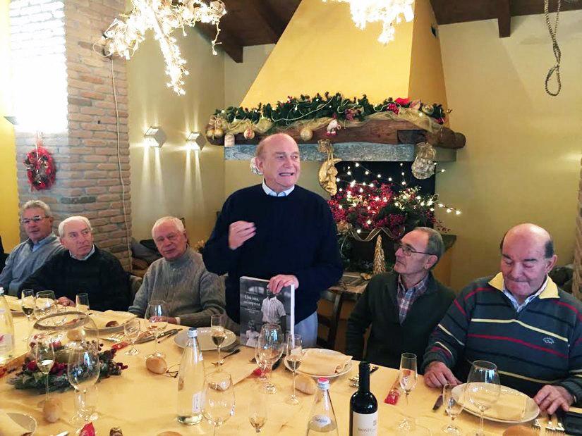 Ernesto Pellegrini alla Trattoria Mirazzano con gli