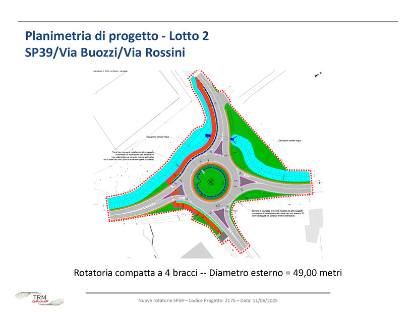Sp 39 Cerca, la seconda rotonda in via di realizzazione