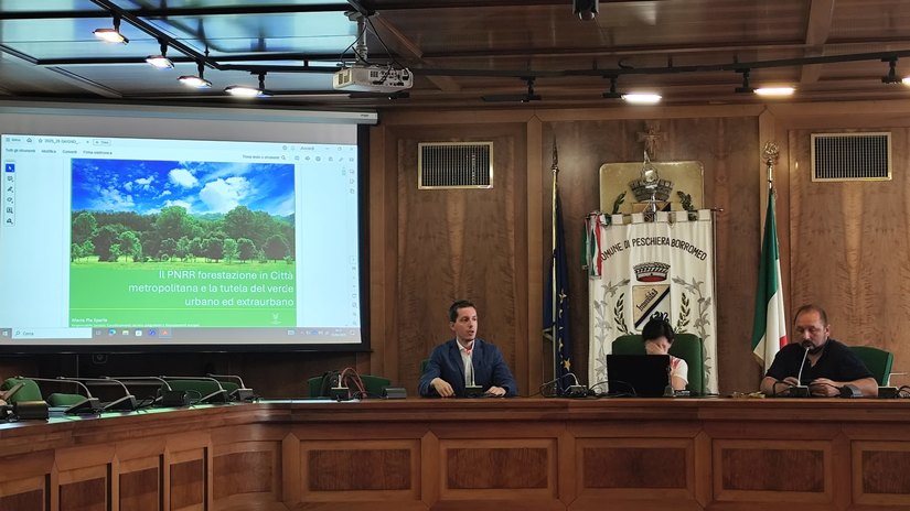 L'intervento il Consigere delegato alla Forestazione di Città Metropolitana, Giorgio Mantoan