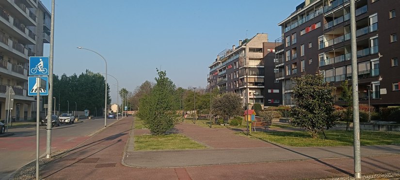 Bellaria, la parte aperta della piazza