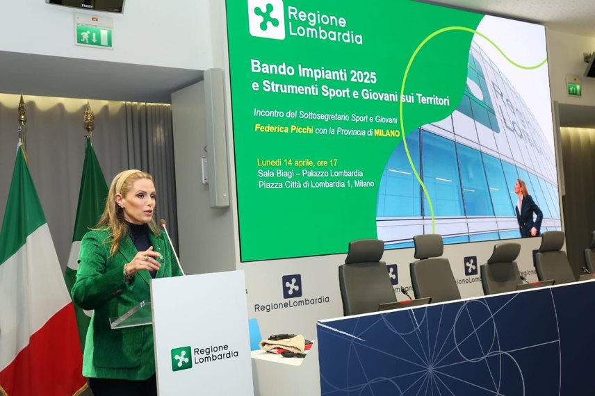 Federica Picchi Sottosegretario con delega a Sport e Giovani di Regione Lombardia