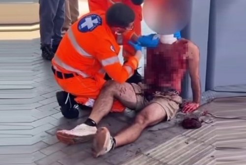 Il turista americano, dopo l'aggressione, è stato soccorso alla stazione di San Giuliano