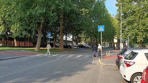 Il passaggio ciclo pedonale non segnalato