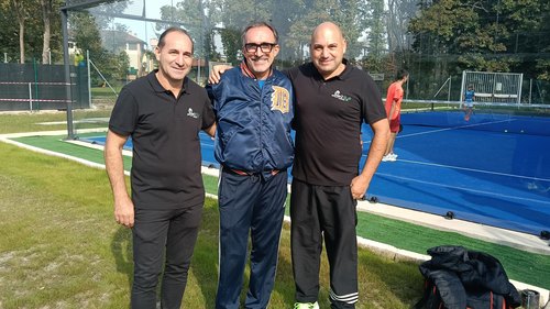 I fratelli Piscitelli con il sindaco Lorenzo Miglioli