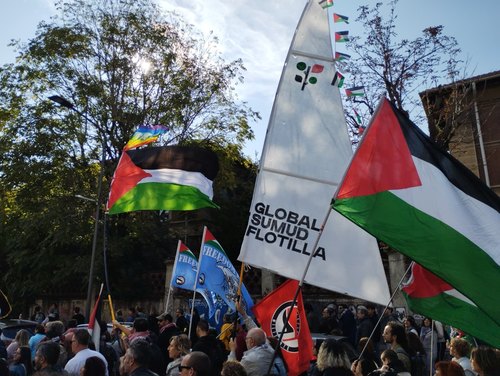 Una manifestazione pacifica