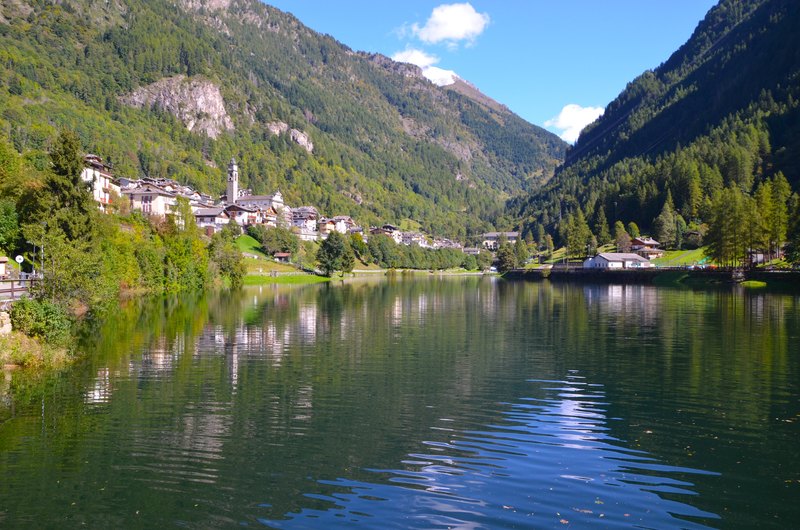 Il fiume Brembo a Carovana