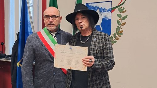 Roberto Cantafio e il Sindaco Gianni Fabiano
