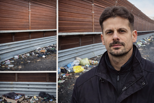 Un fotomontaggio di Simone Liberati con le foto delle segnalazioni