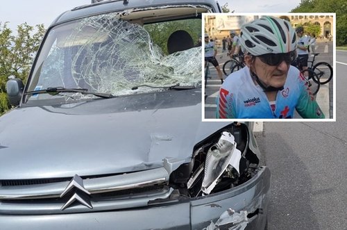 L'auto del 59enne, danneggiata dopo l'impatto mortale