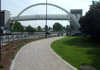 Il ponte pedonale di Segrate