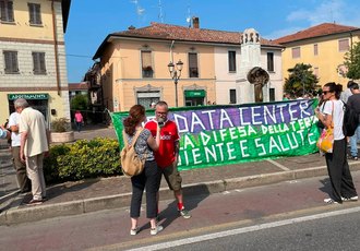 Un momento della manifestazione del 11 luglio.