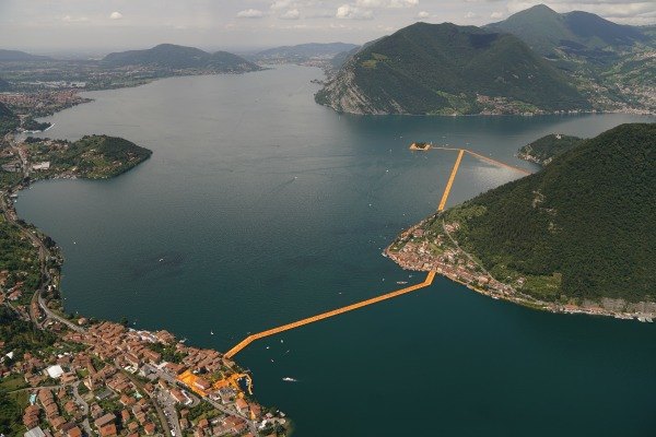 The Floating Piers, Lake Iseo, Italy, 2014-16 