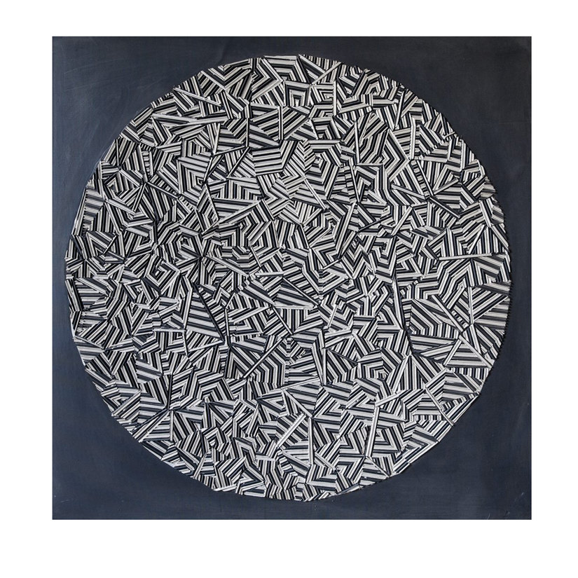 Dario Mellone, Struttura Cellulare 1967 tecnica mista 130x130