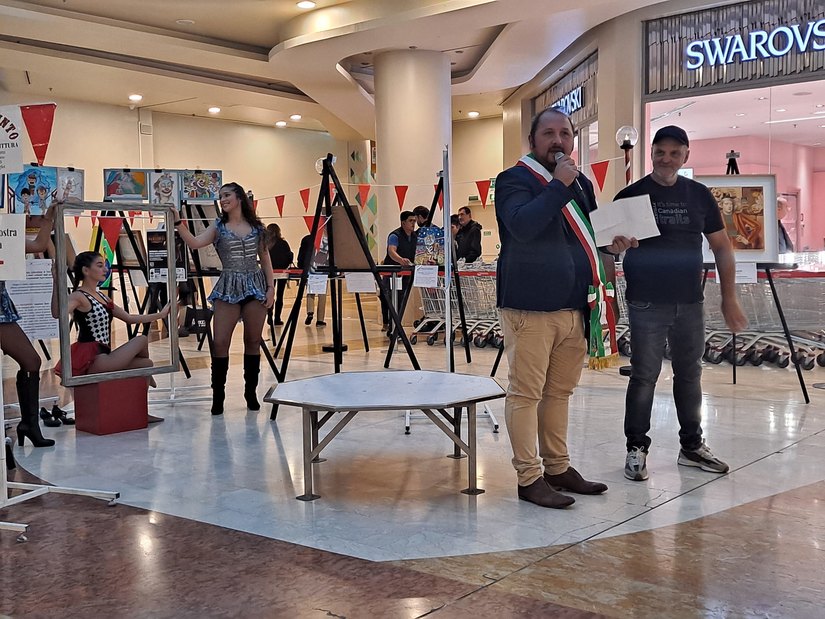 Il sindaco Coden con Paride Orfei