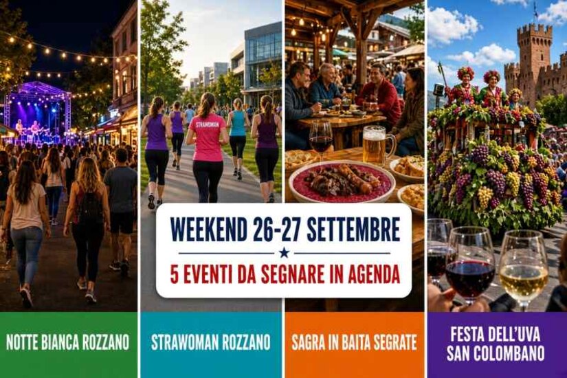 Cosa fare nel weekend del 26-27 settembre 2026