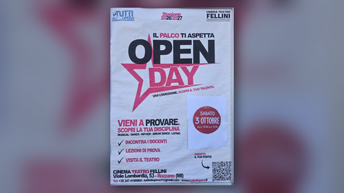 Open Day della MTA al Cinema Teatro Fellini di Rozzano