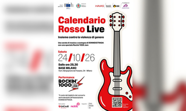 La locandina di «Calendario Rosso Live» al BASE Milano