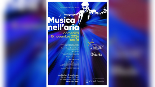 La locandina del concerto «Musica nell'aria» a Segrate