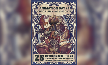 La locandina di Animation Day #1, illustrazione di Giuliano De Caprio