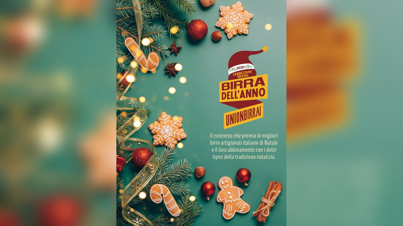 L'immagine del concorso Christmas Beers 2026 di Unionbirrai