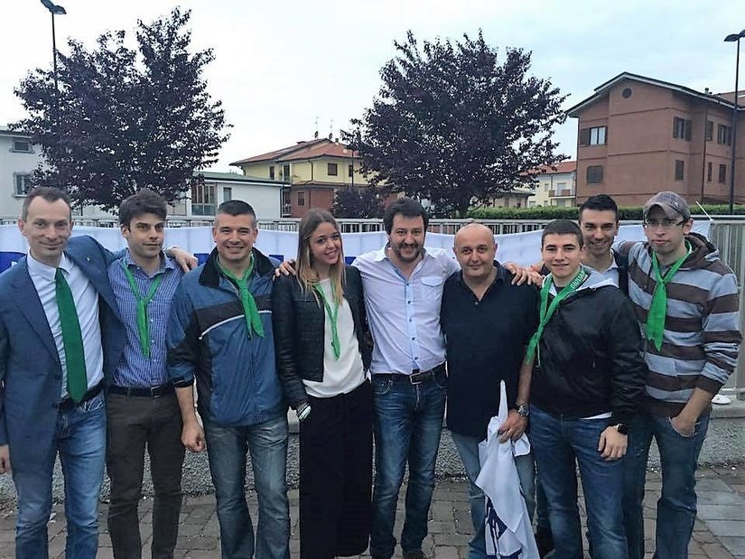 I componenti della sezione peschierese di Lega Nord 