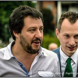 Riccardo Pase e Matteo Salvini 