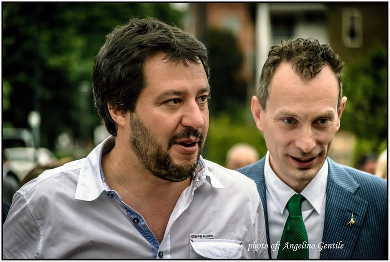 Riccardo Pase e Matteo Salvini 