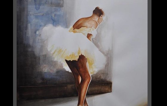 Apparition, 70x50 cm, acquerello su carta, 2013 
