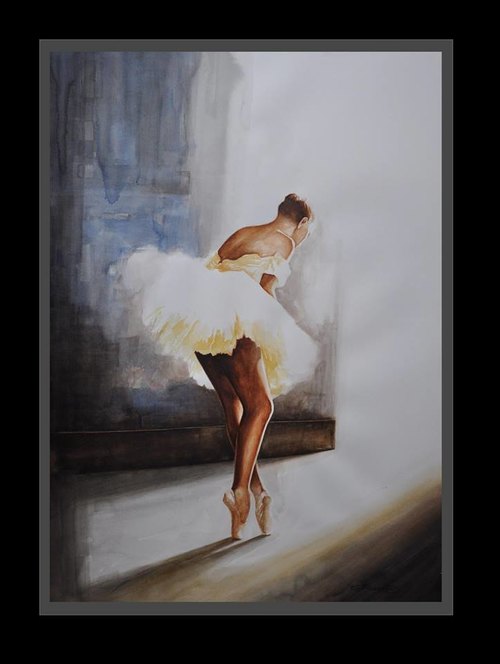 Apparition, 70x50 cm, acquerello su carta, 2013 