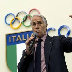 Giovanni Malagò all'interno del Coni (Ansa) 