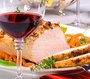 Red wine and food 