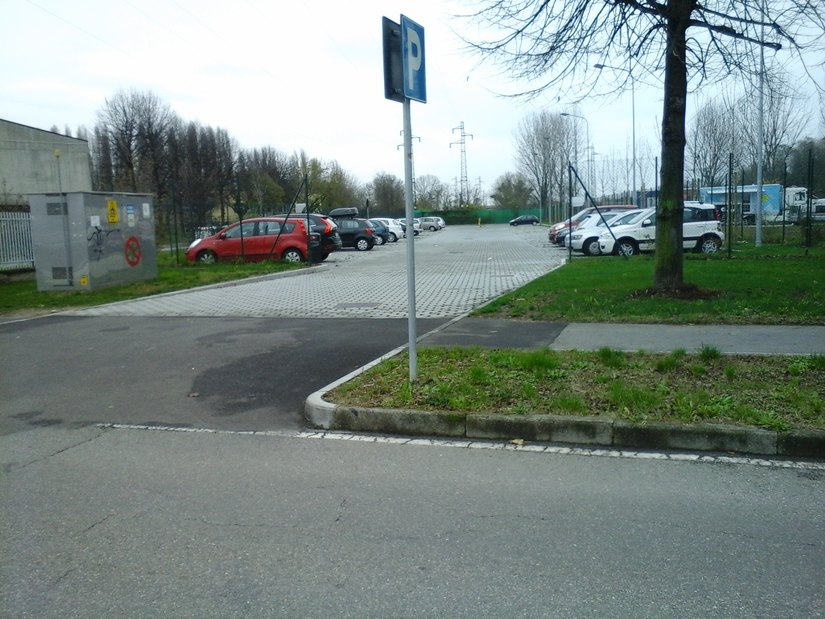 Il parcheggio di via Carducci 