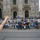 La foto ricordo in piazza del Duomo