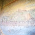 L'affresco raffigurante la Rocca di Arona