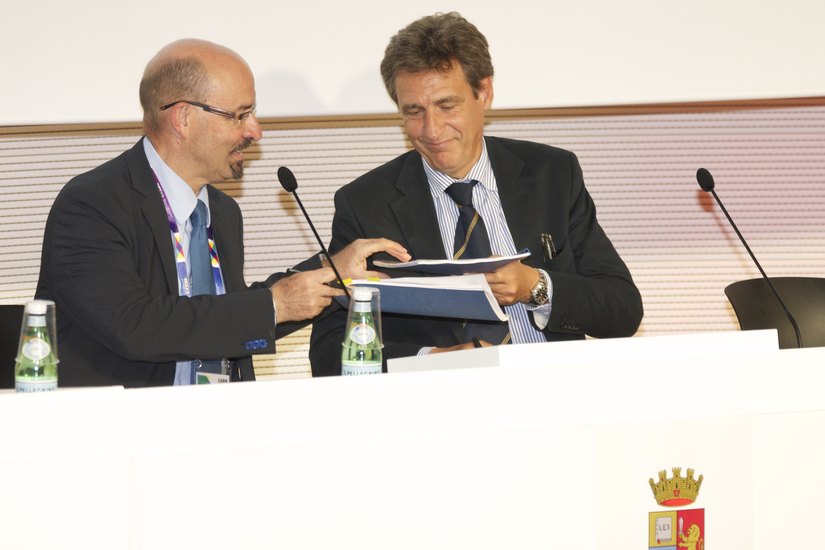 Da sinistra Roberto Sgalla e Claudio Vezzosi 